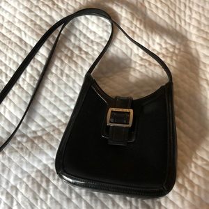 Black Nylon and Patent small bag
